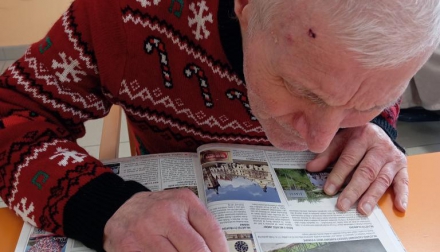 Setkání s knihami v aktivizační místnosti